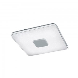 Plafonnier LED avec couvercle blanc ou couvercle starlight 323019