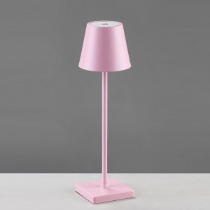 Pink Candy Color Modern Rechargeable Portable LED Table Lamp Night Light for Kid’s Room