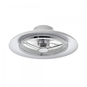 Decorative Led Ceiling Fan With White Color Ring For Bedroom and Living Room 323116 323117