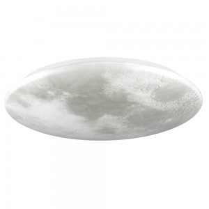 Creative Designed LED Ceiling Light for Bedroom Simulated Moon Round Cover Dimming Modern Decorative Lighting