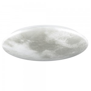 Creative Design Plafonnier LED pour Chambre Simulé Lune Couverture Ronde Gradation Éclairage Décoratif Moderne