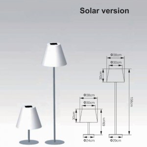 Solar LED Table Lamp Decorative LED Floor Lamp 303247-T/303247-F/303247-T-H/303247-F-H